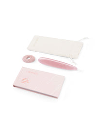 Rose Quartz Le Wand Crystal Slim Wand Massager | Fleur du Mal Rose Quartz Le Wand Crystal Slim Wand Massager | Fleur du Mal