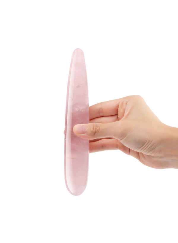 Rose Quartz Le Wand Crystal Slim Wand Massager | Fleur du Mal Rose Quartz Le Wand Crystal Slim Wand Massager | Fleur du Mal