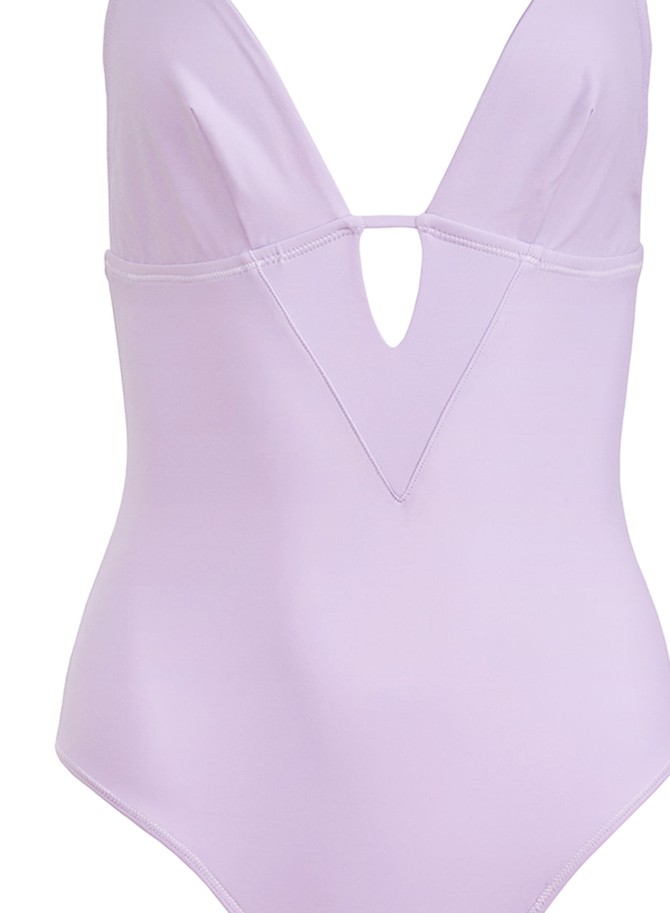 Light lilac - V Neck Bodysuit | Fleur du Mal