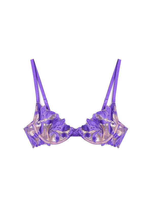 Purple Flowers bra size 80C –