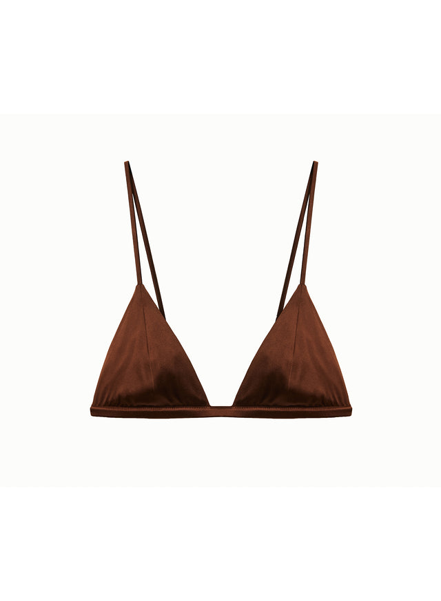 Cocoa - Luxe Triangle Bra | Fleur du Mal