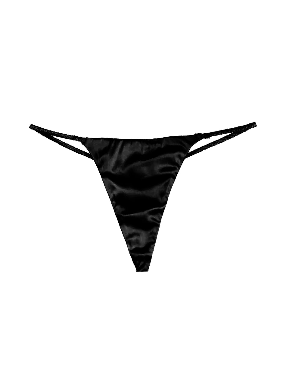 Black - Luxe V-String | Fleur du Mal