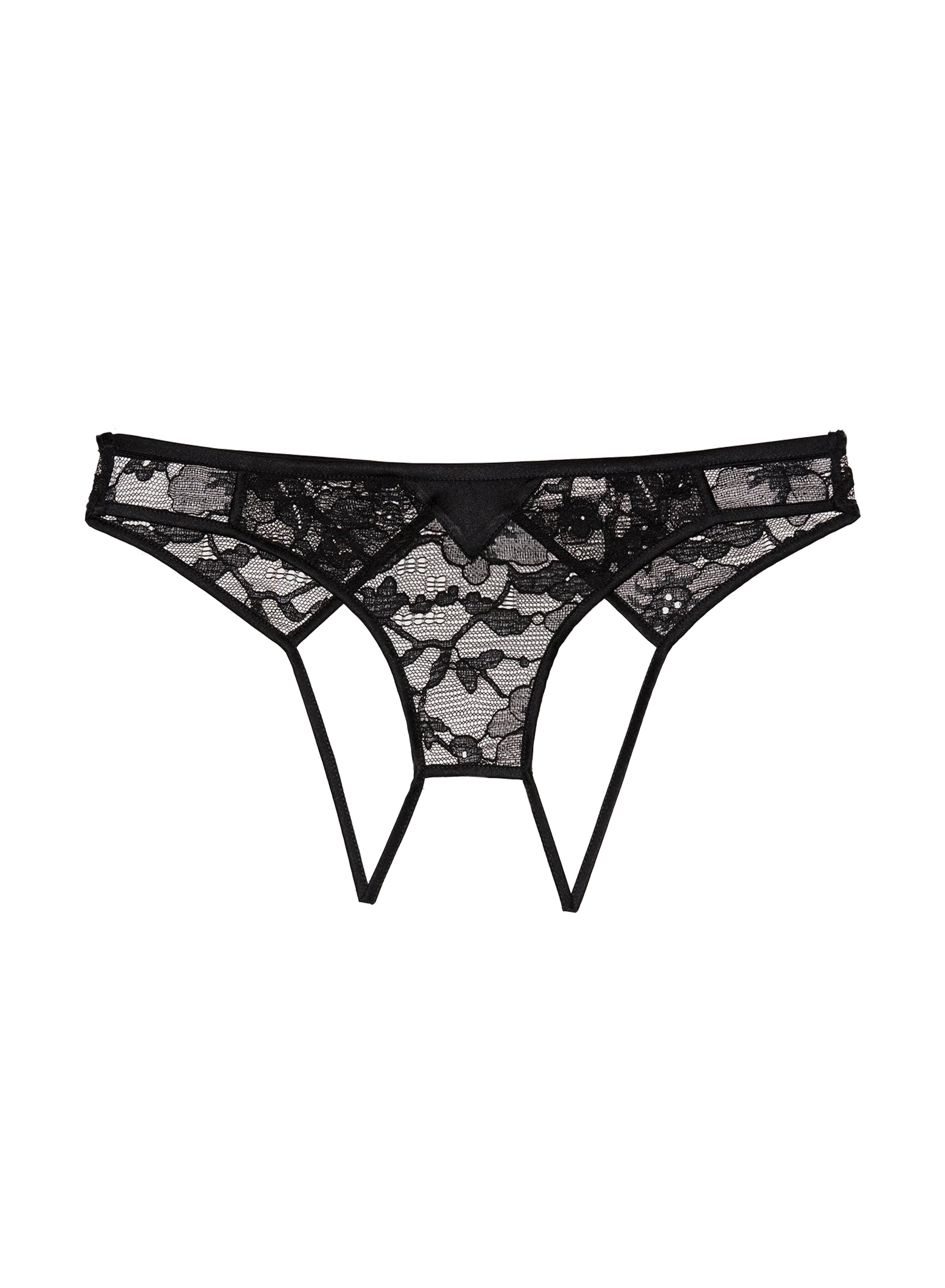 Magnolia Lace Ouvert Panty | Fleur du Mal