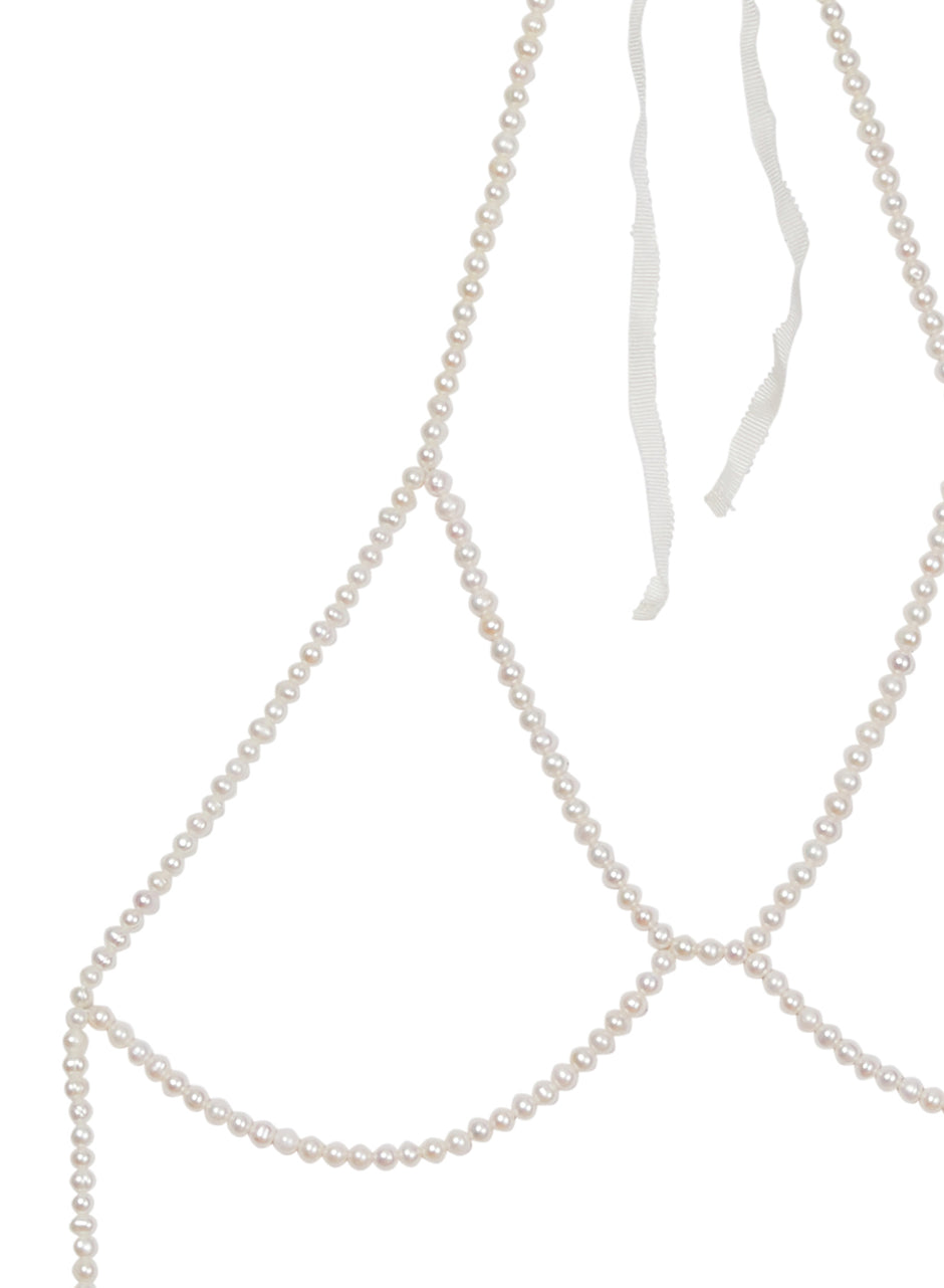 Ivory - Pearl Framed Bra | Fleur du Mal