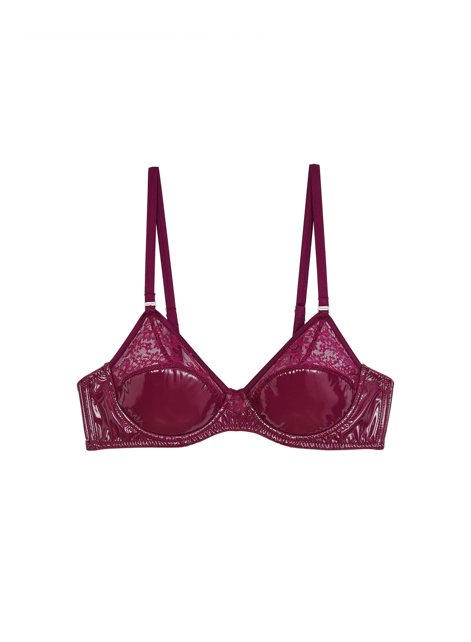 Sangria - Frankie Lace PVC Bebe Bra | Fleur du Mal