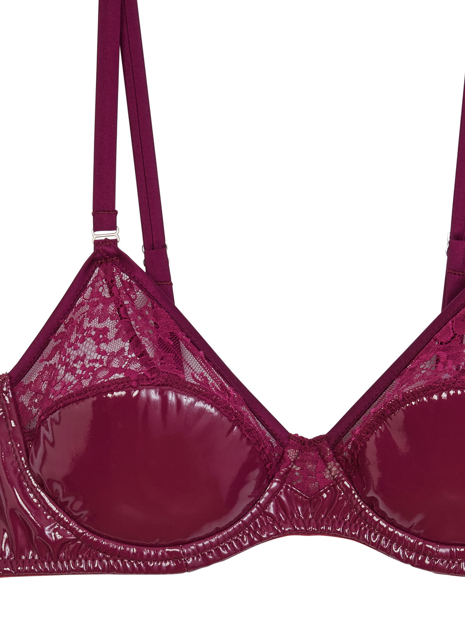 Sangria - Frankie Lace PVC Bebe Bra | Fleur du Mal