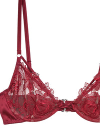 Rose Embroidery Demi Bra