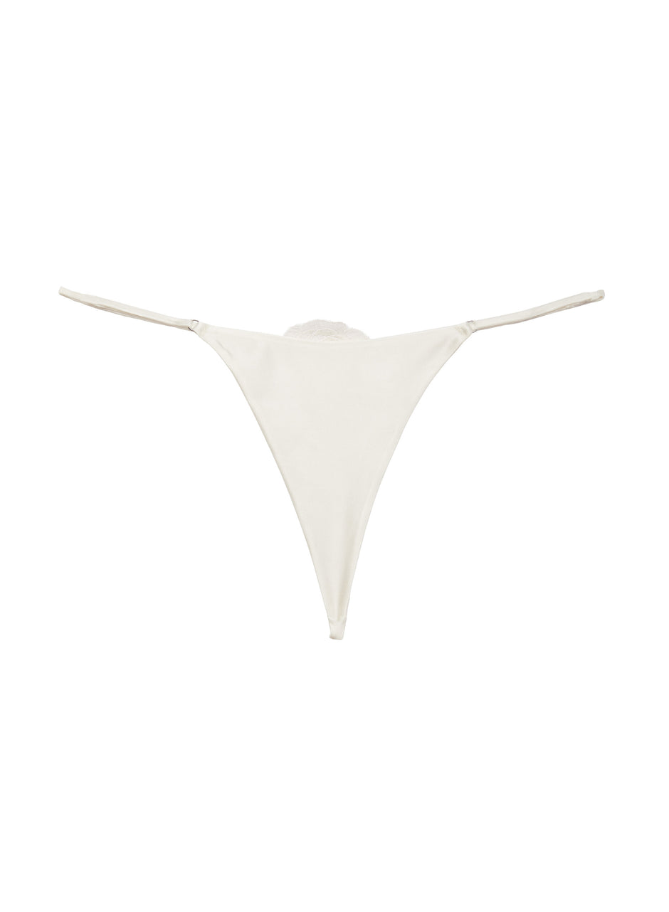 Ivory - Rose Luxe V-String | Fleur du Mal