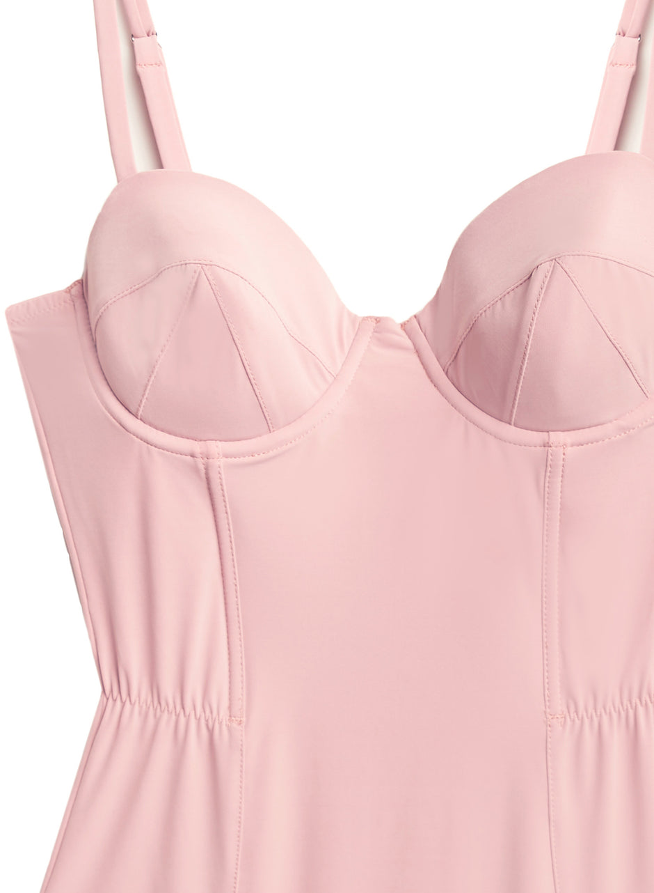 Rose pink - Eco Luxe Jersey Bullet Bodysuit | Fleur du Mal