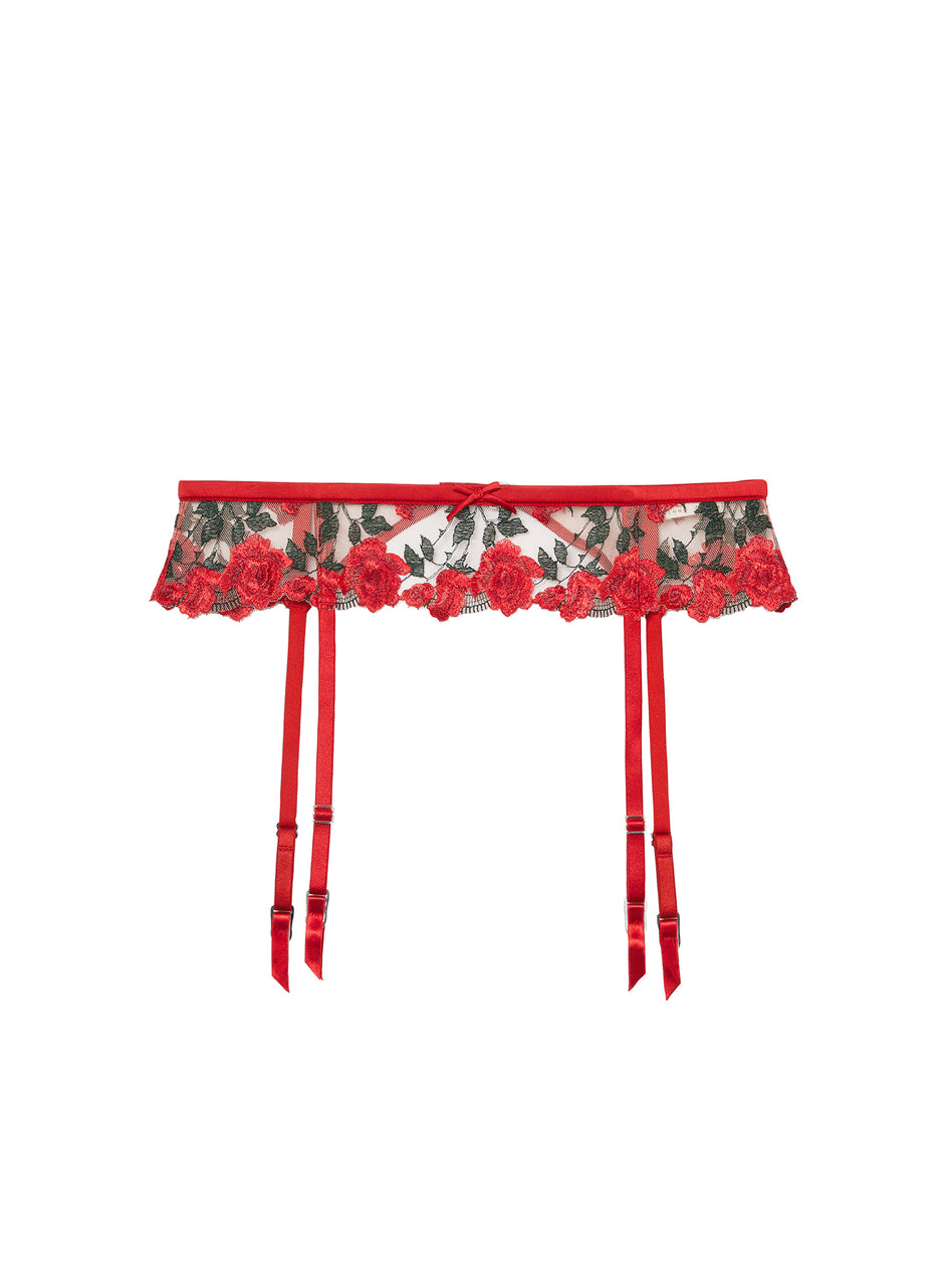 Rouge - Roses &amp; Thorns Garter Belt | Fleur du Mal