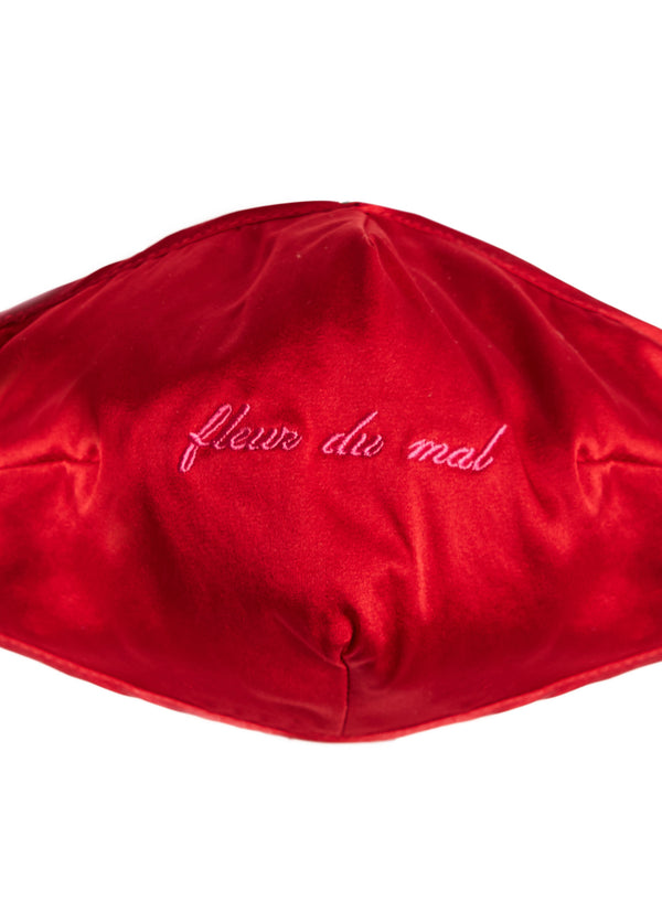 Logo Silk Face Mask-rouge | Fleur du Mal