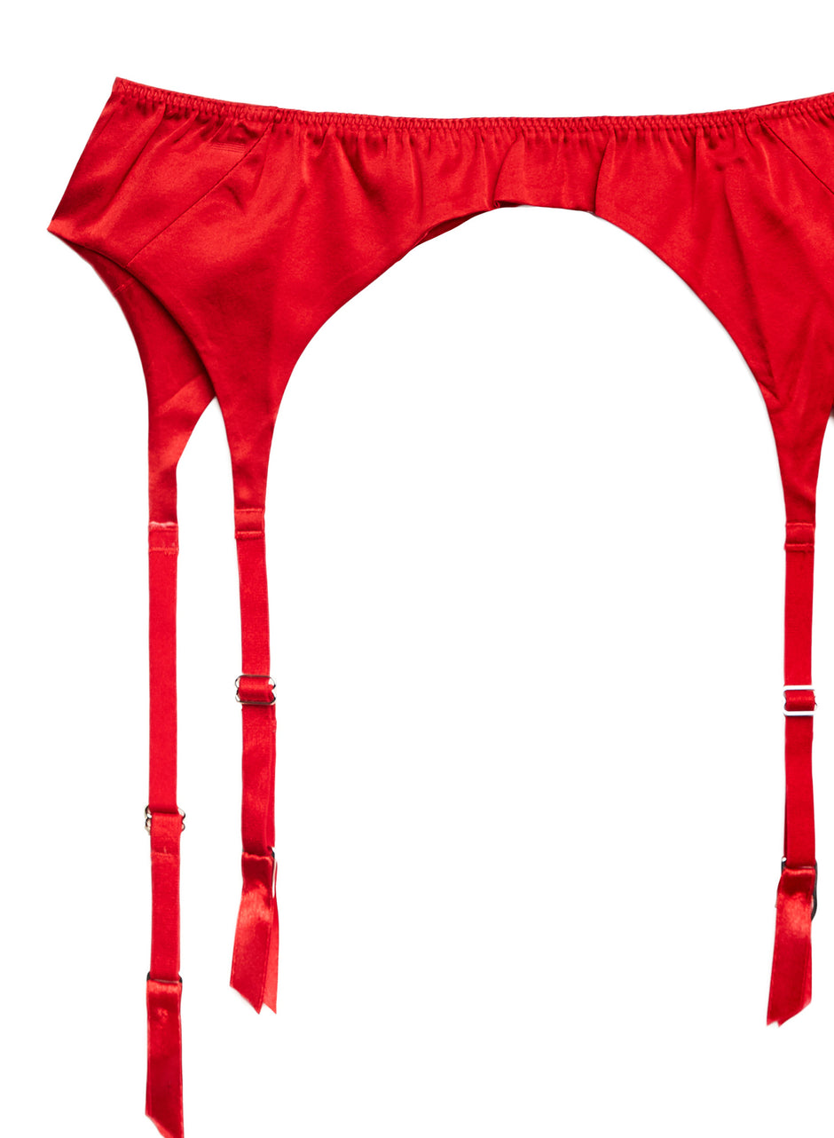 Rouge - Luxe Classic Garter Belt | Fleur du Mal