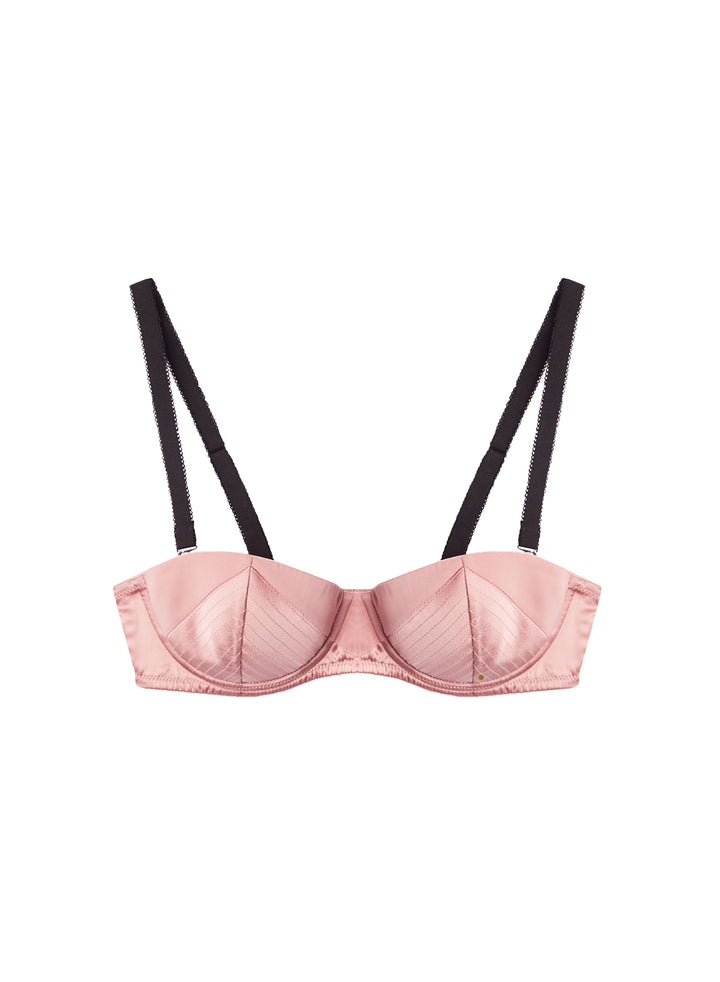 Pink & Black Top Stitch Convertible Bra | Fleur du Mal