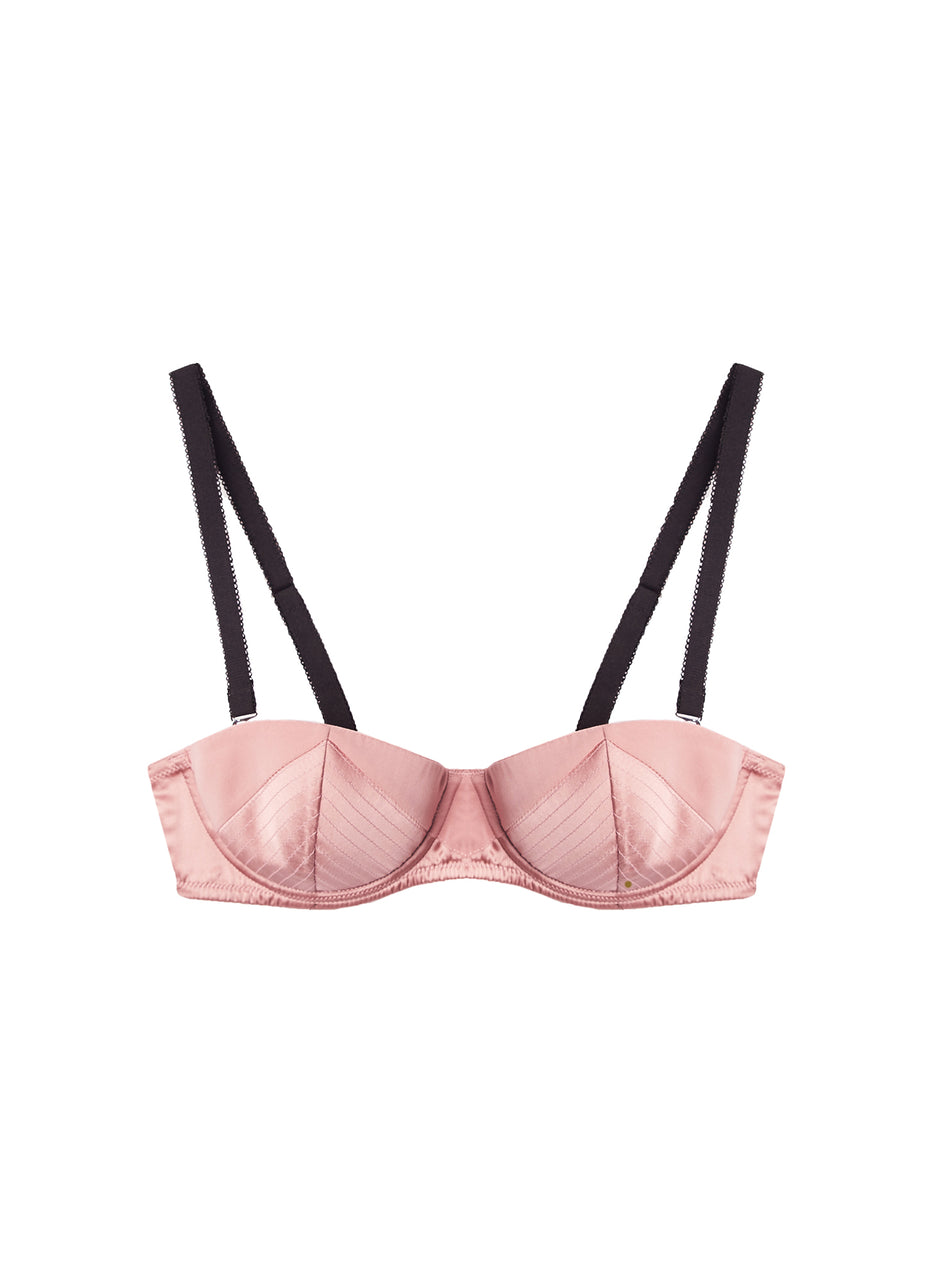 Satin Luxe Balconette Bra by Fleur du Mal at ORCHARD MILE