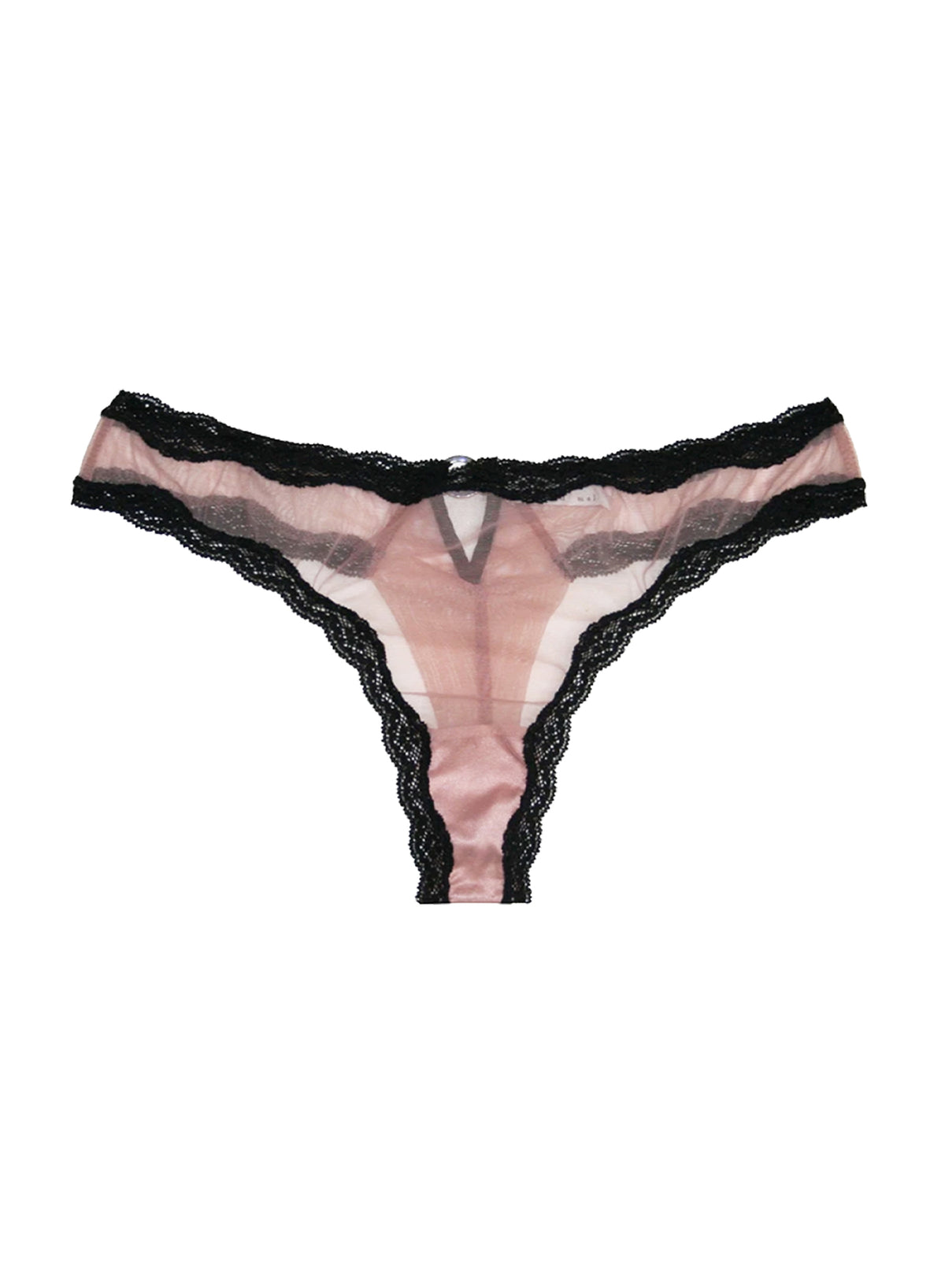 Sheer Tulle Thong-petal-flat