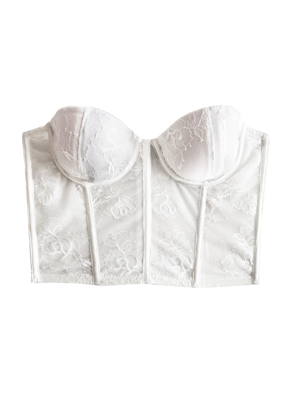 Snow - Bouquet Lace Bustier Top | Fleur du Mal