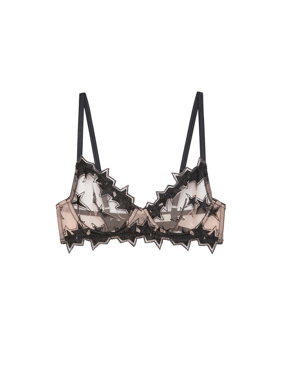 Black - Super Star Demi Bra | Fleur du Mal