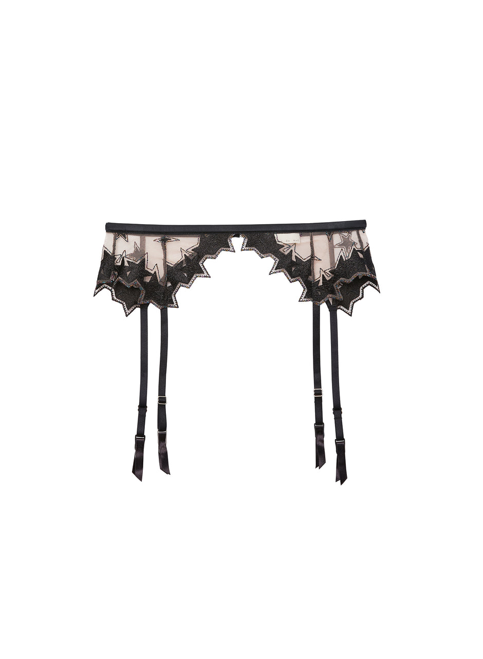 Black - Super Star Garter Belt | Fleur du Mal