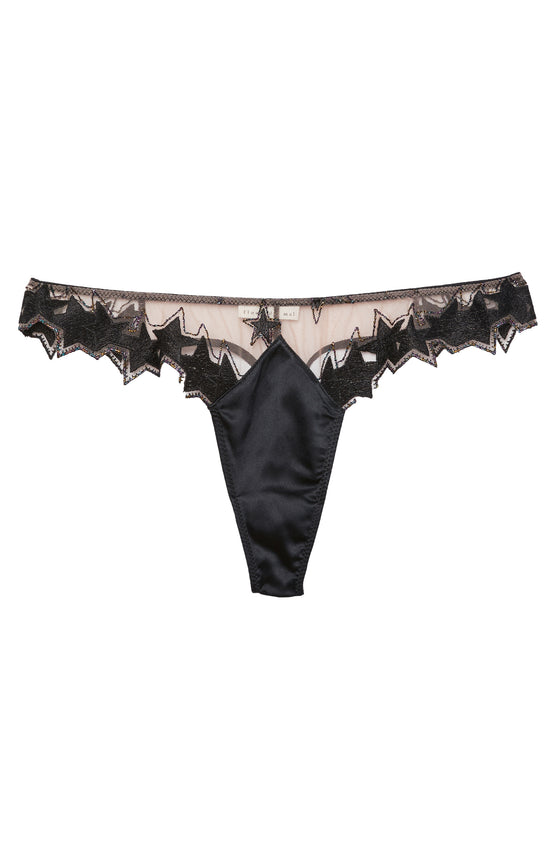 Super Star Embroidery Thong