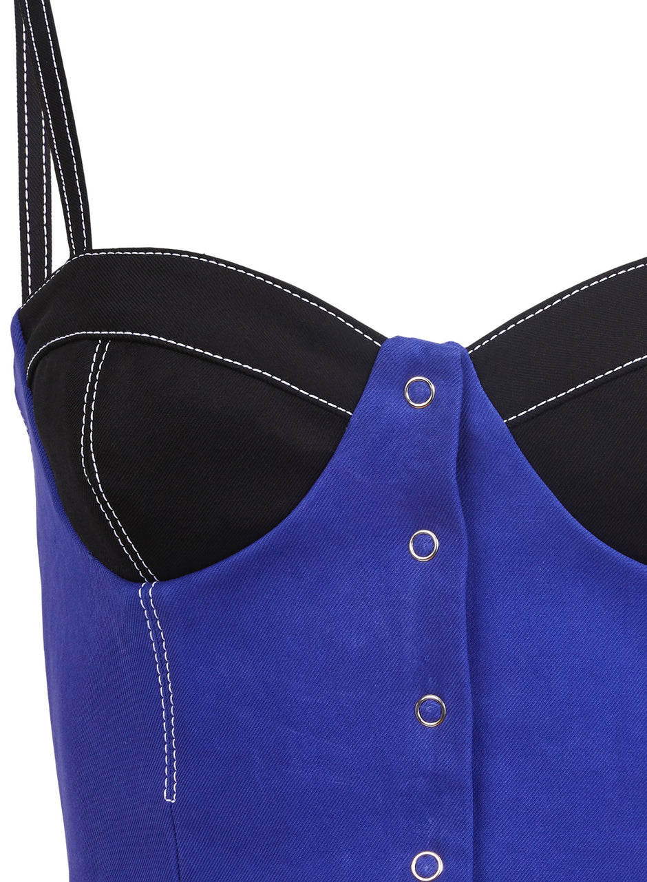 Electric blue - Twill Cupped Top | Fleur du Mal