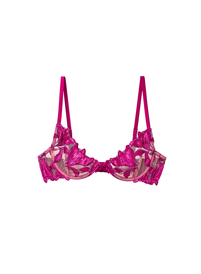 Mr. grey - Lily Embroidery Plunge Demi Bra | Fleur du Mal