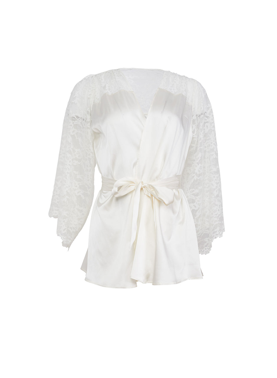 Ivory - Venus Lace Robe | Fleur du Mal