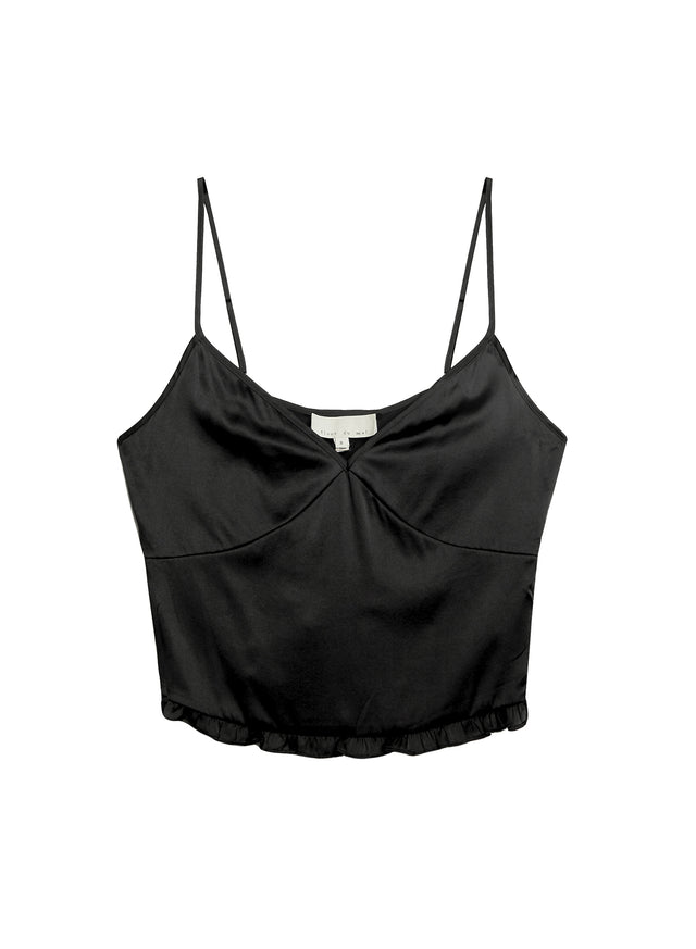 Black - Washable Silk Cami | Fleur du Mal