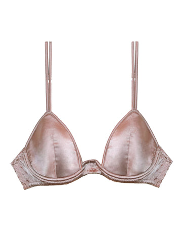 Tan - Luxe Plunge Bra | Fleur du Mal